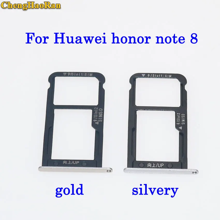 ChengHaoRan лоток для sim-карты + карт Micro S D Huawei Honor note 8 запасные части держатель sim-карт |