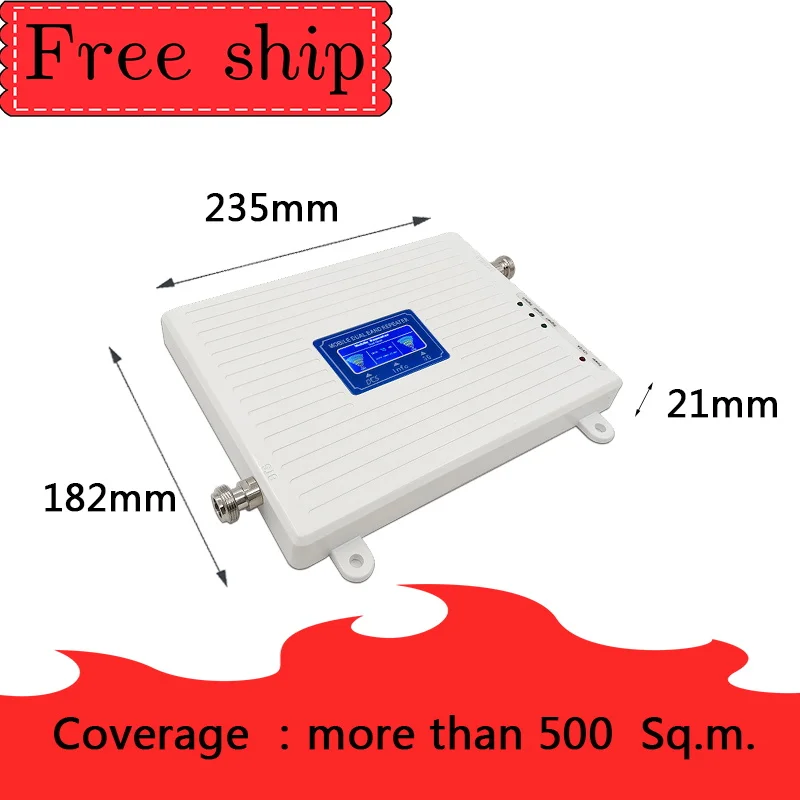 WCDMA 2100 3G LTE DCS 1800 4G двухдиапазонный ретранслятор мобильного сигнала усилитель