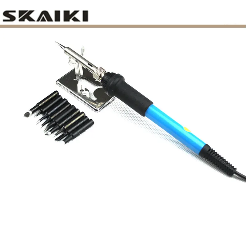 Adjust Temperature 60W Welding sets Electric Soldering Iron 220V 110V Solder +10 pcs 900M-T black solder tips +stand | Инструменты