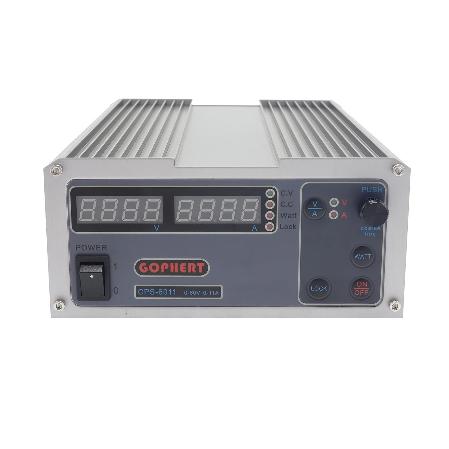 Gophhert CPS-6011 60 в 11A Цифровой Регулируемый DC лабораторный источник питания высокой мощности компактный MCU PFC DC источник питания