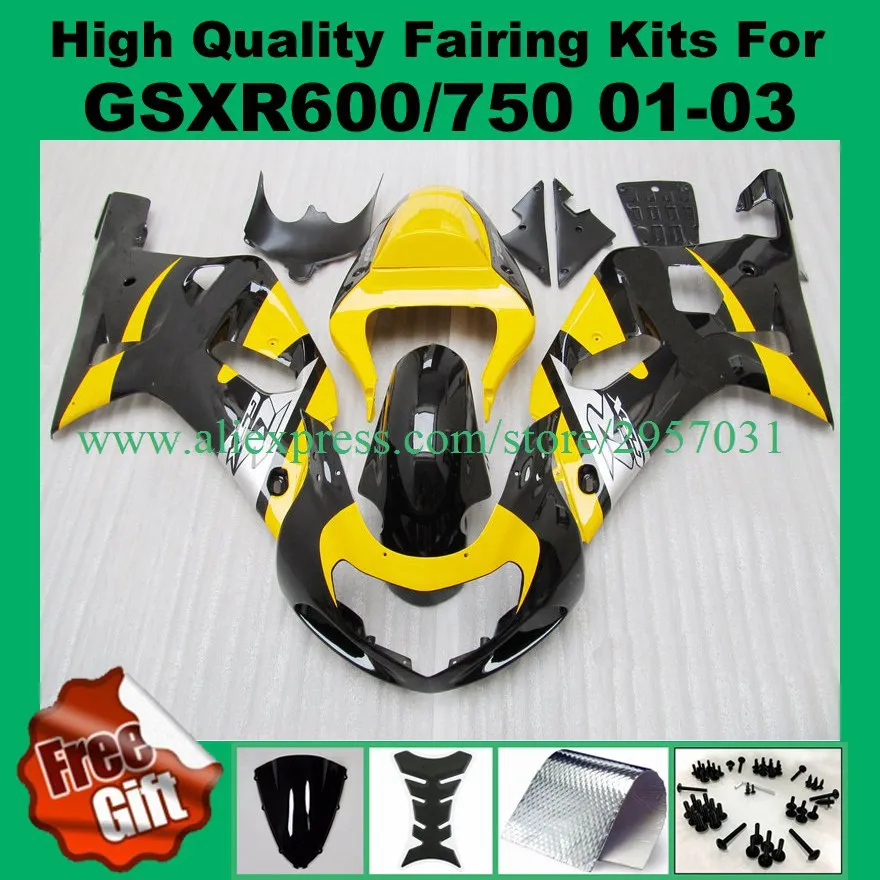 

Injection Fairings for SUZUKI GSXR600 GSXR750 2001 02 2003 K1 K2 K3 GSX-R750 GSX-R600 01 02 03 GSXR600 750#Y611-B fairing kits