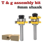 2 шт., концевые фрезы 8 мм, 34 дюйма