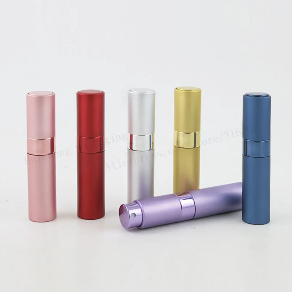 200 x 10ml Twist Portable For Travel Aluminum Glass Perfume Bottle With Spray 1/3oz Empty Cosmetic Containers | Красота и здоровье