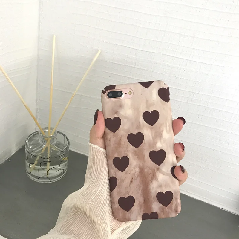 Простое Красное сердце любовь чехол для iPhone X 6 XS 6S 7 8 XR MAX матовый Plus задняя крышка |