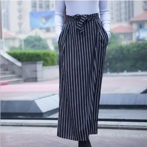 Большие размеры Faldas Mujer Moda Abaya мусульманская полосатая длинная эластичная