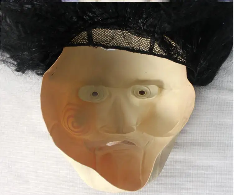 

Terror Mask sent Wig Chainsaw Massacre Movie Theme Halloween Face Mask Cosplay for Adults 5PCS Lot