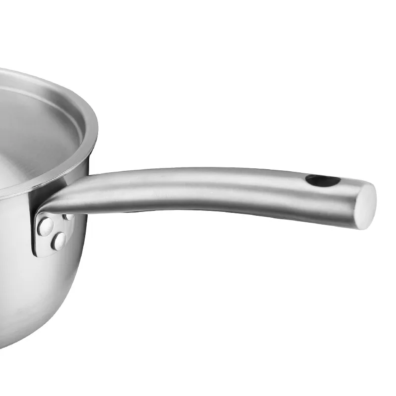 14 16 18 см 304 Нержавеющая сталь Пан с крышкой соединение дно Saucepot ковш для молока