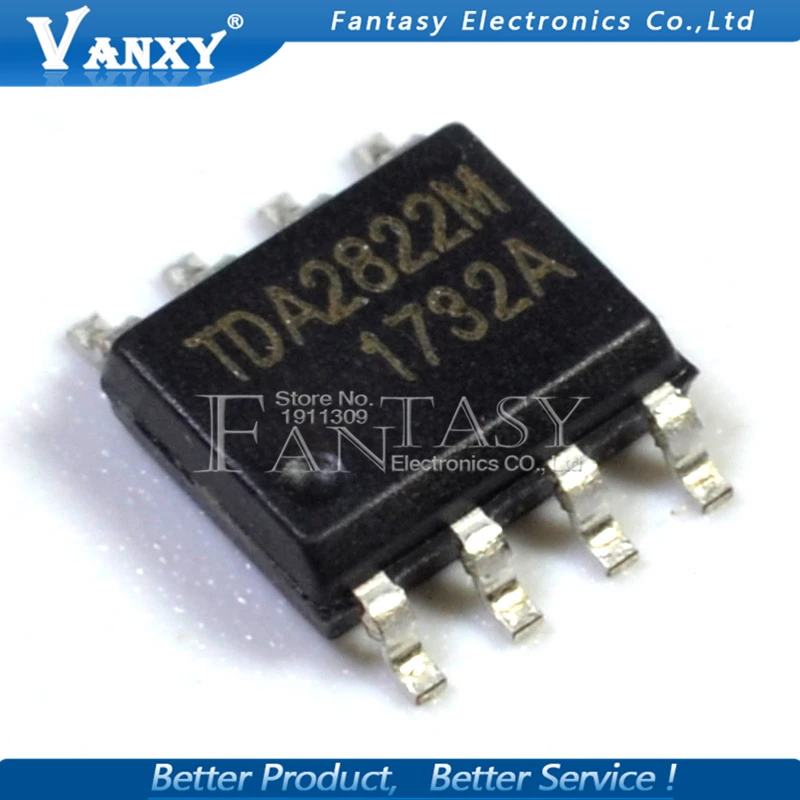 10 шт. новый и оригинальный IC TDA2822M SOP8 TDA2822 SOP SMD 2282M | Электронные компоненты