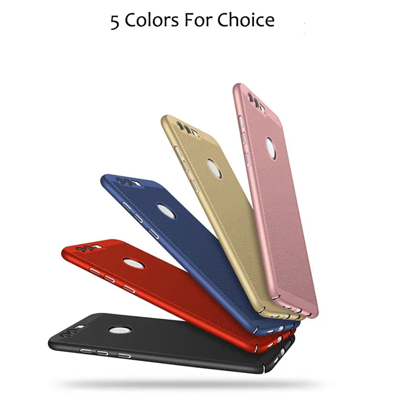 MAKAVO For Huawei P8 lite 2017 Case 360 Matte Hard Plastic Housing Slim Hollow Back Cover Honor8 Honor 8 Lite Phone Cases |