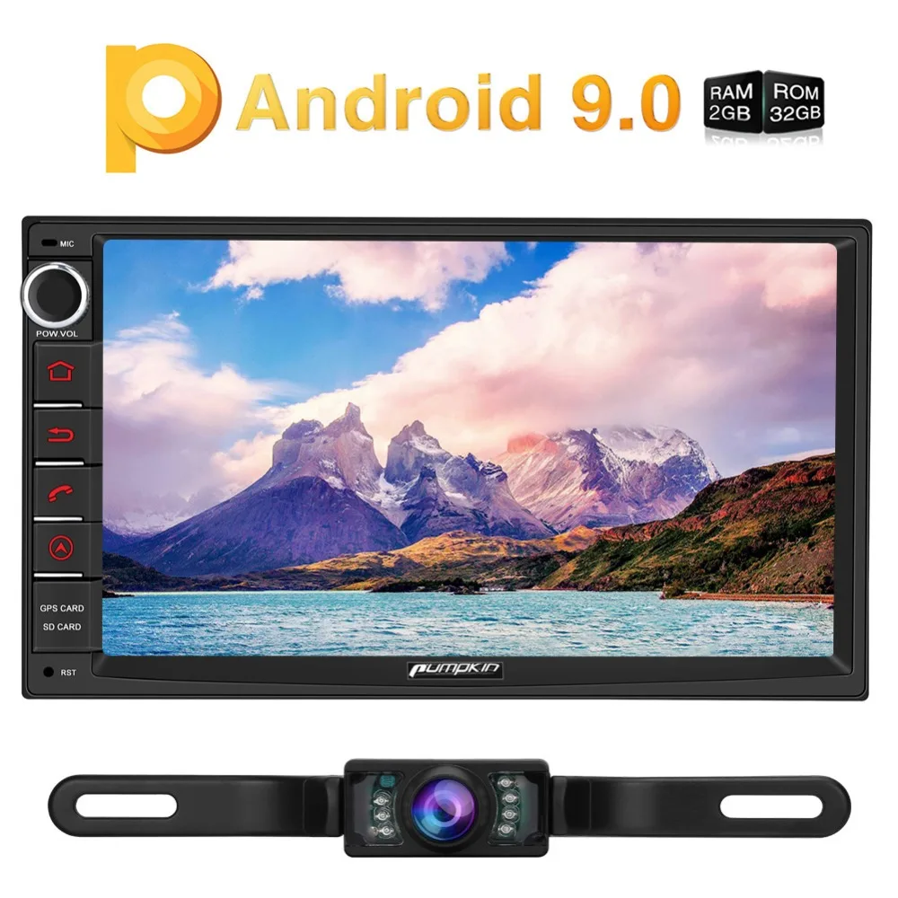 Тыква 2 Din 7 &quotУниверсальный Android 9 0 GPS автомобильный Радио Аудио плеер без DVD
