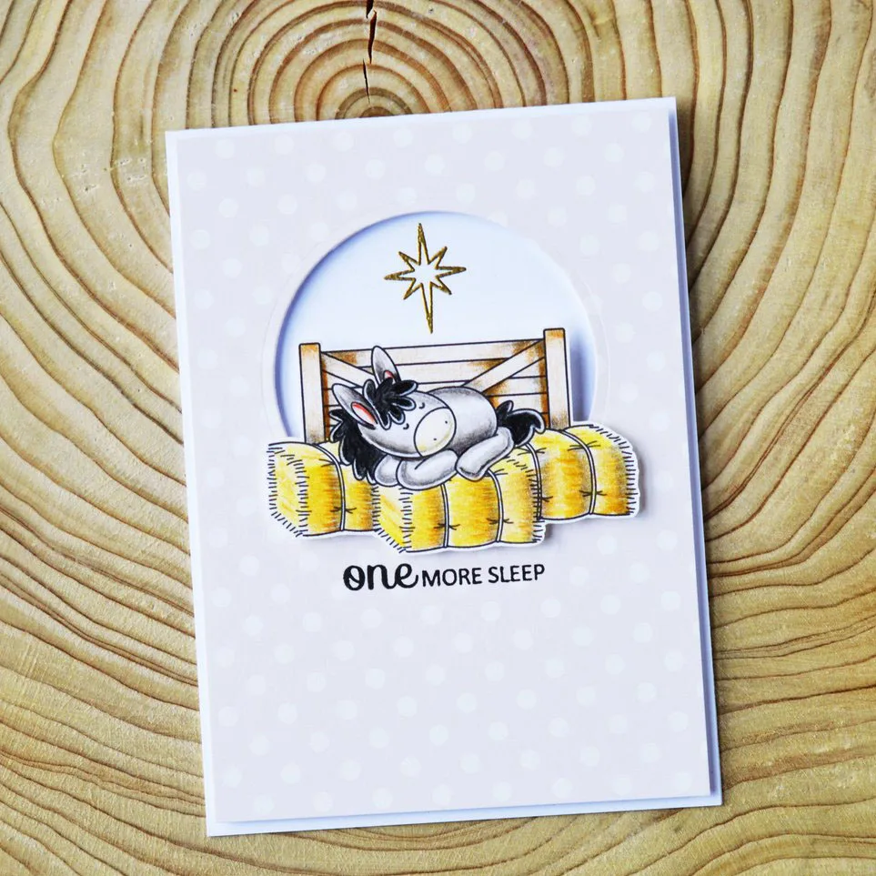 Милый Ослик прозрачный силиконовый штамп и металлические режущие штампы печать