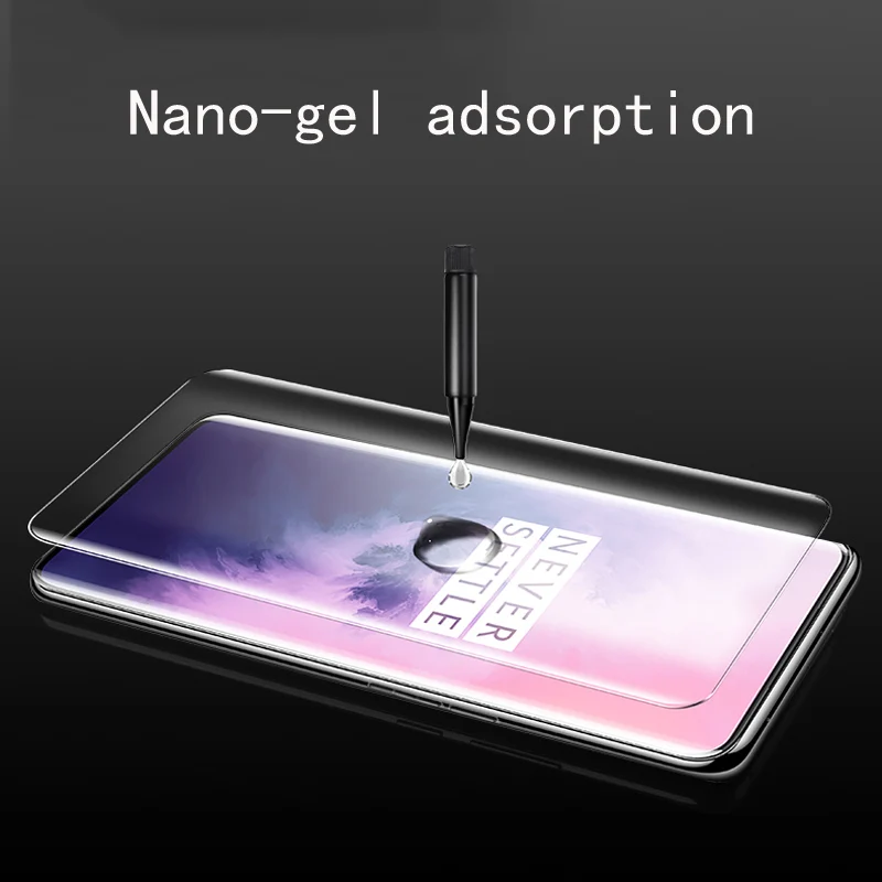 УФ жидкое полное Клей закаленное стекло для OnePlus 7 Pro Защитная пленка для экрана для One Plus 7 Pro стеклянная Передняя пленка для Oneplus 7Pro