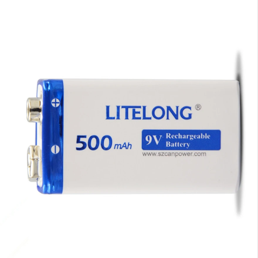 500mAh 9V аккумуляторная батарея NiMH для сигнализации детектор дыма инструмент