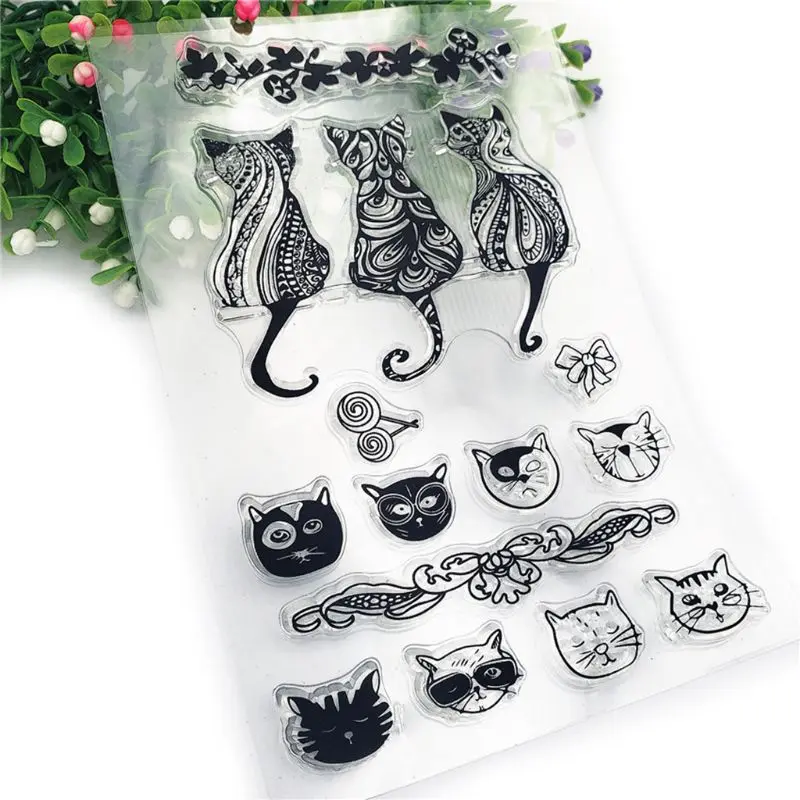 Силиконовый прозрачный Печатный штамп для скрапбукинга рельефная фотография