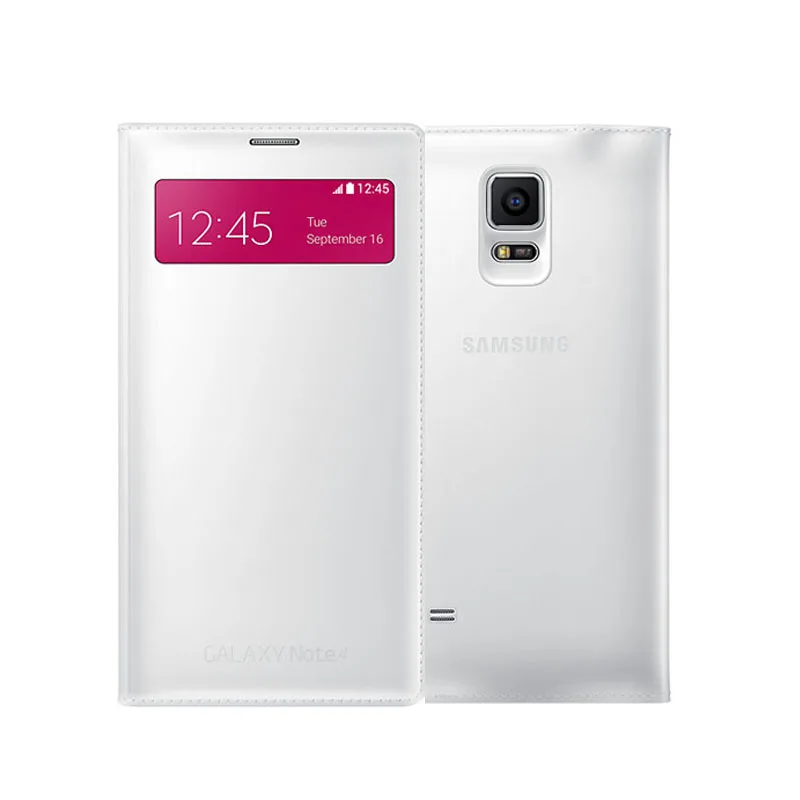 Samsung Note4 оригинальный кожаная куртка интеллектуальные откидная крышка протектор