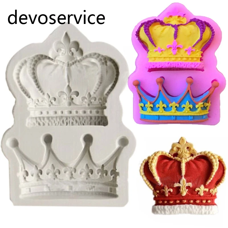 Короны Принцесса Королева 3D силиконовые формы печенья для украшения торта