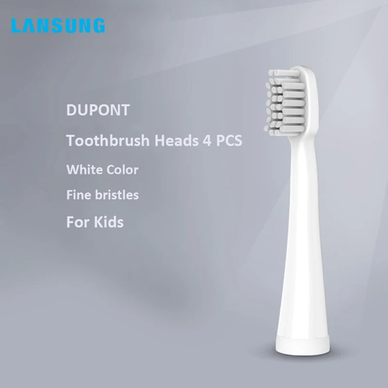 B60-white LANSUNG 4 шт головка зубной щетки Электрическая зубная щетка Сменная головка подходит для U1 A39 A39PLUS A1 SN901 SN902 зубная щетка гигиена полости рта - Цвет: B60-white