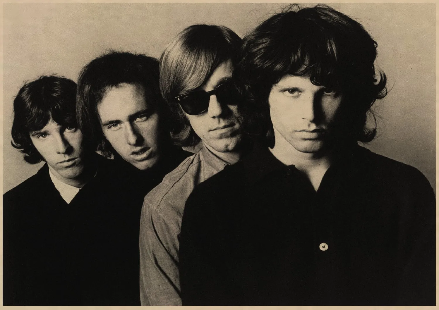 6 The Doors Jim Morrison Винтаж Ретро Рок-Группа Музыка Гитара матовая крафт-бумага плакат Настенная Наклейка домашний декор A1 - Цвет: 6