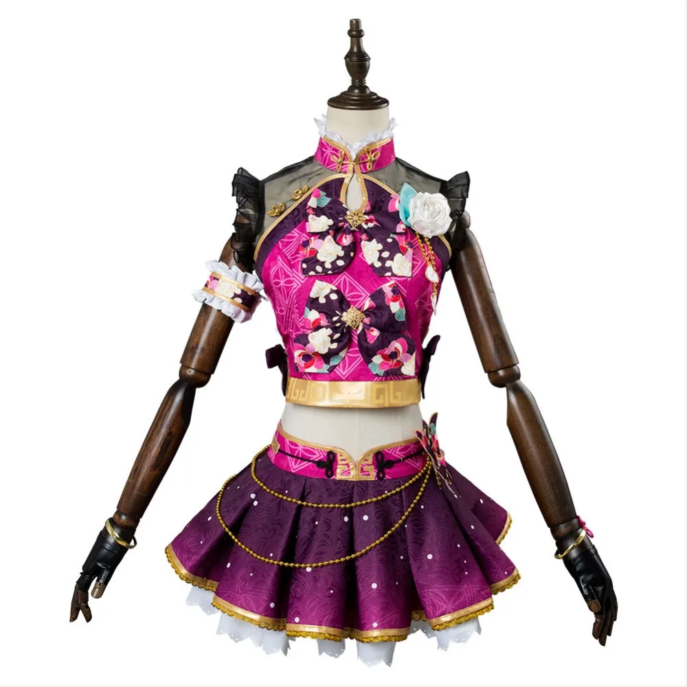 LoveLive Косплей Aqours Sakurauchi Riko костюм Китай платье полный комплект наряд Хэллоуин