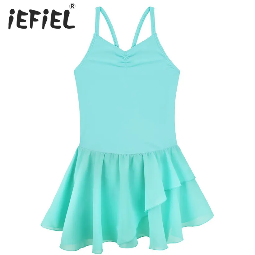 Girls Ballet Dress Strap Gymnastics Leotard Professional Tutu Dancer Costumes Girl Dance Vest | Детская одежда и обувь
