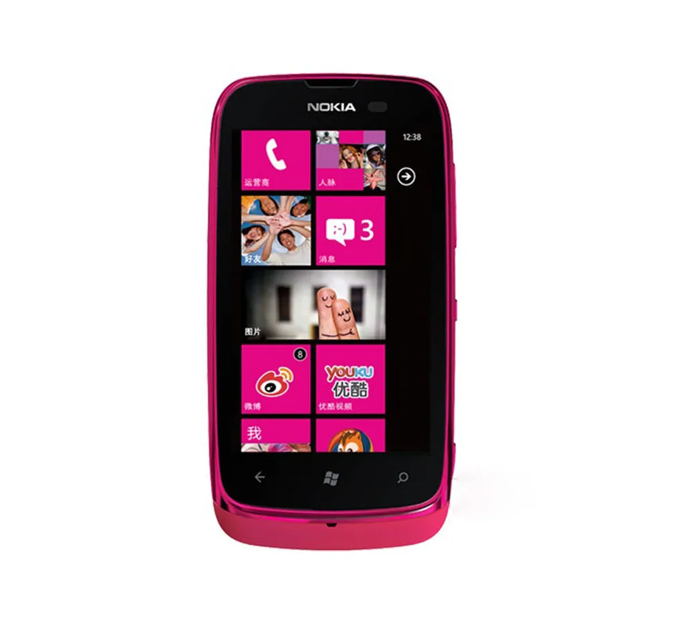 Восстановленный Разблокированный Мобильный телефон Nokia Lumia 610 Windows телефона Snapdragon