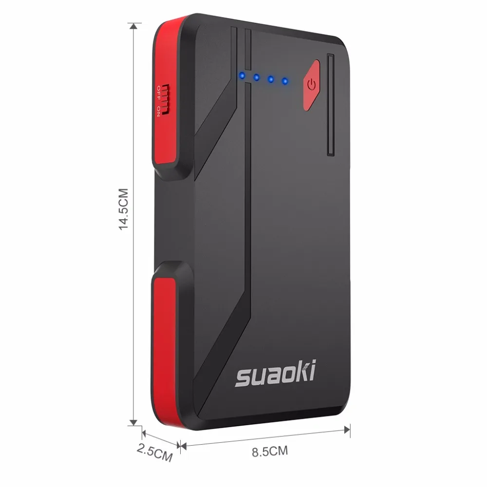 Suaoki P4 стартер 500A пик до 5.0L газ 2.0L дизельные двигатели Type C 5 В/3A порт быстрая