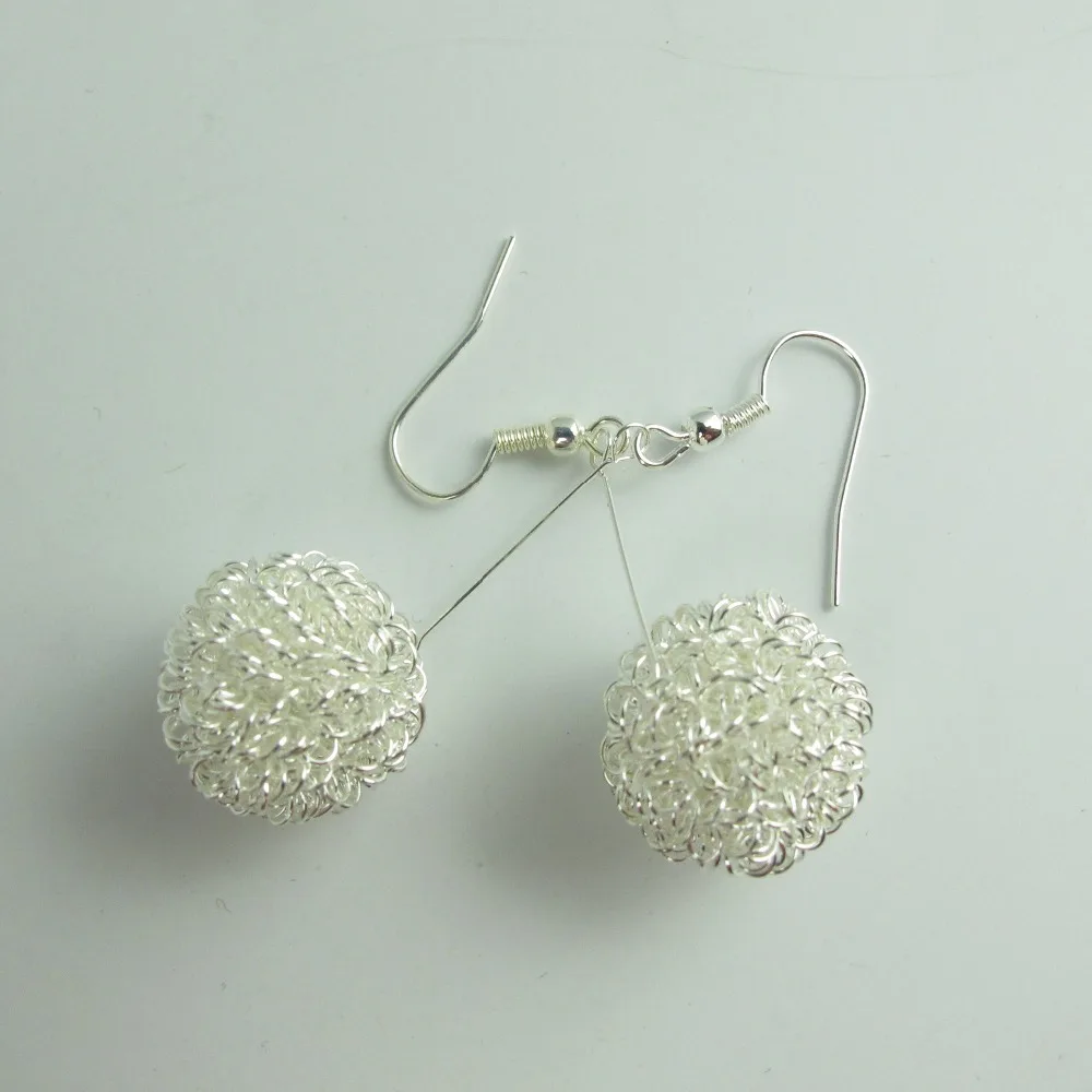Hot Korean Simple Solid Plated Ball Dangle Drop Earrings Wish Dandelion Seeds Earring for women | Украшения и аксессуары