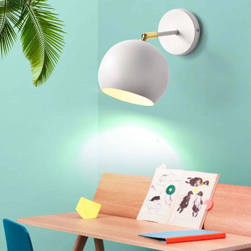 Светодиодный зеркальный светильник в скандинавском стиле современная настенная