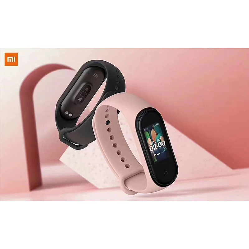 Смарт браслет Xiaomi Mi Band 4 цветной ЖК фитнес трекер Miband время пульса Bluetooth 5 0 часы