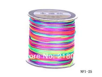 

100yards 2mm Nylon Cord Colorful Chinese Knot /Thread For Braided Bracelet Cord Fashion Jewelry Findings Handmade Gift Bijoux