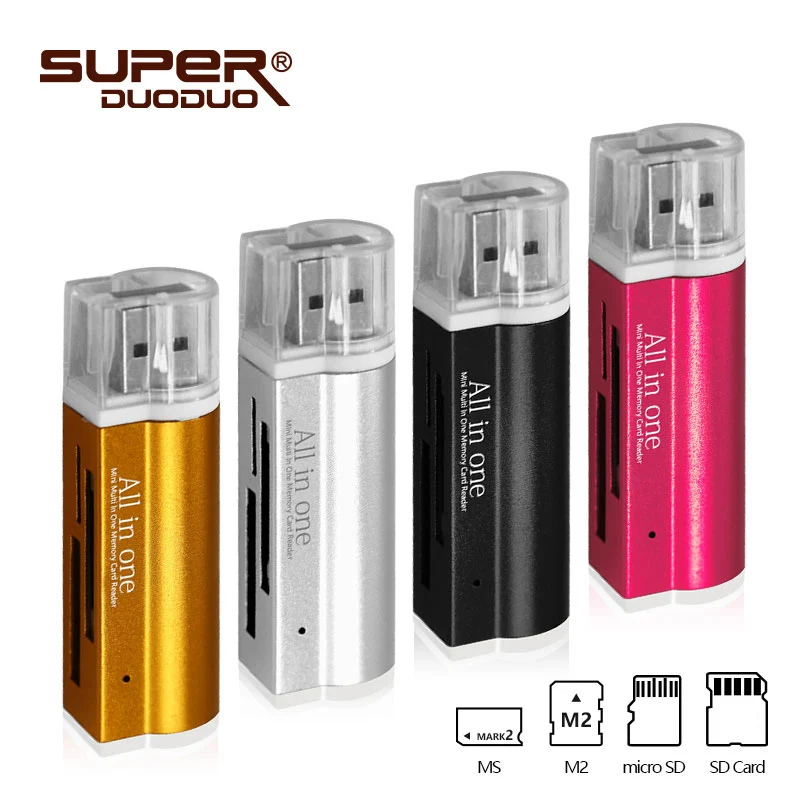 4 в 1 устройство для чтения карт памяти Micro USB 2 0|Картридеры| |