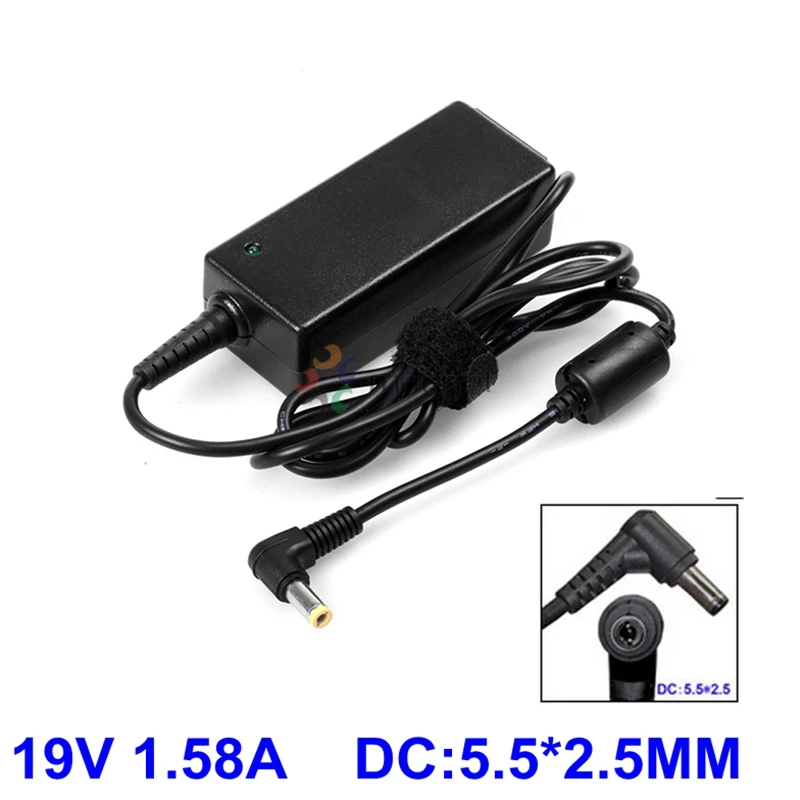 Зарядное устройство для ноутбуков TOSHIBA Mini NB200 NB250 NB300 NB305 NB500 NB520|laptop charger|19v 1.58apower