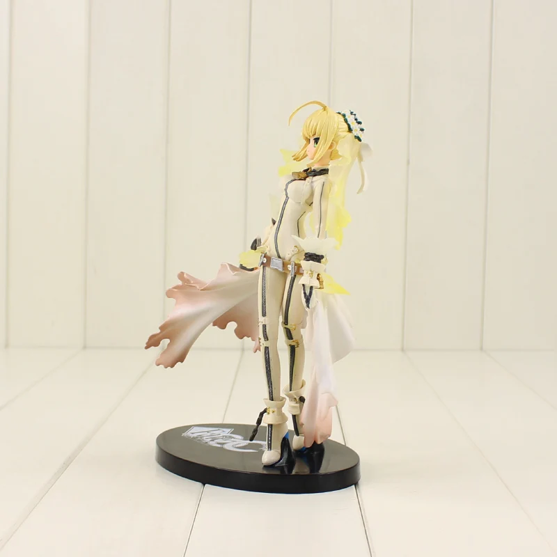 20cm Fate Stay Night Saber Figure Toy in White Dress Beauty Model Doll Gift for Kids | Игрушки и хобби