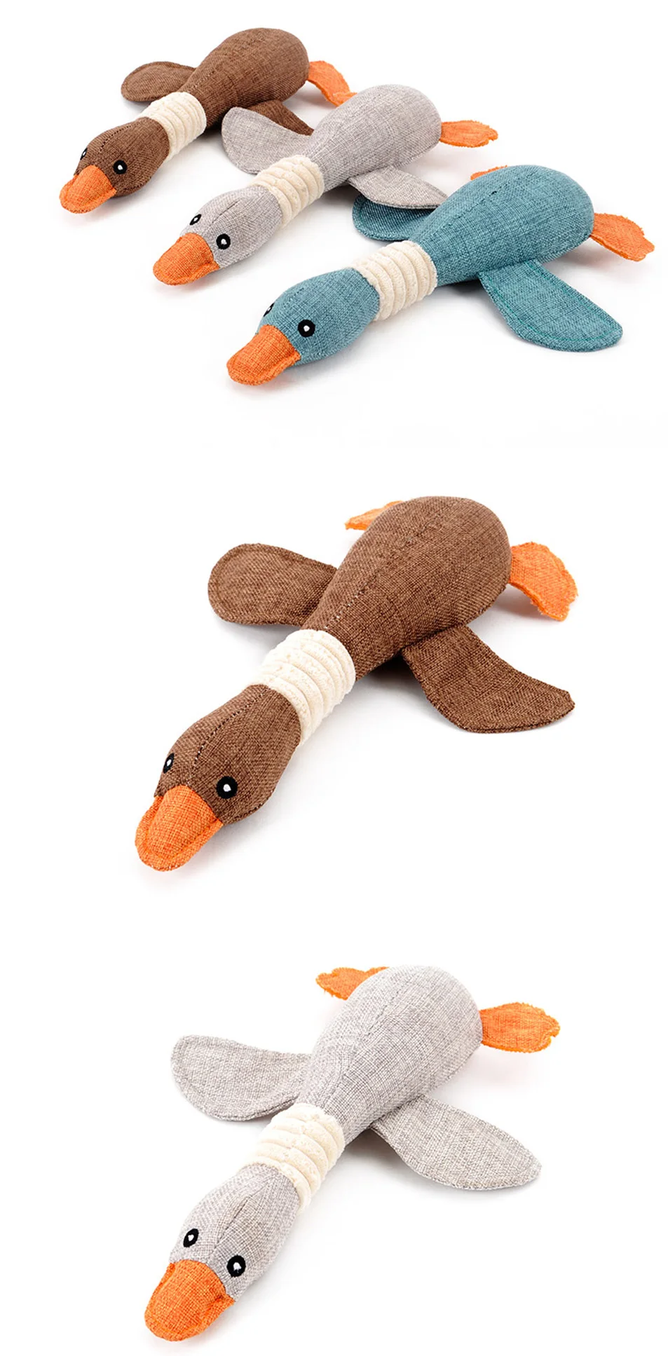 Игрушка MINGFAN squean, мягкая игрушка, милые Мультяшные животные, игрушки для собак, игрушки для питомцев, кошек, пресс, инструмент для декомпрессии, игрушки для собак, гусь G999