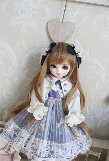 Синий BJD одежда 1/6 платье для куклы милое платье феи розовый синий цвет для 1/6 1/4 BJD SD кукла Blyth кукла аксессуары Одежда для куклы - Цвет: Синий