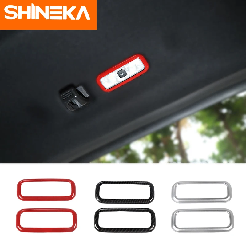 

SHINKA Interior Mouldings For Ford F150 2016+ Rear Reading Lamp Decoration Stickers Cover For Ford F150 Accessories