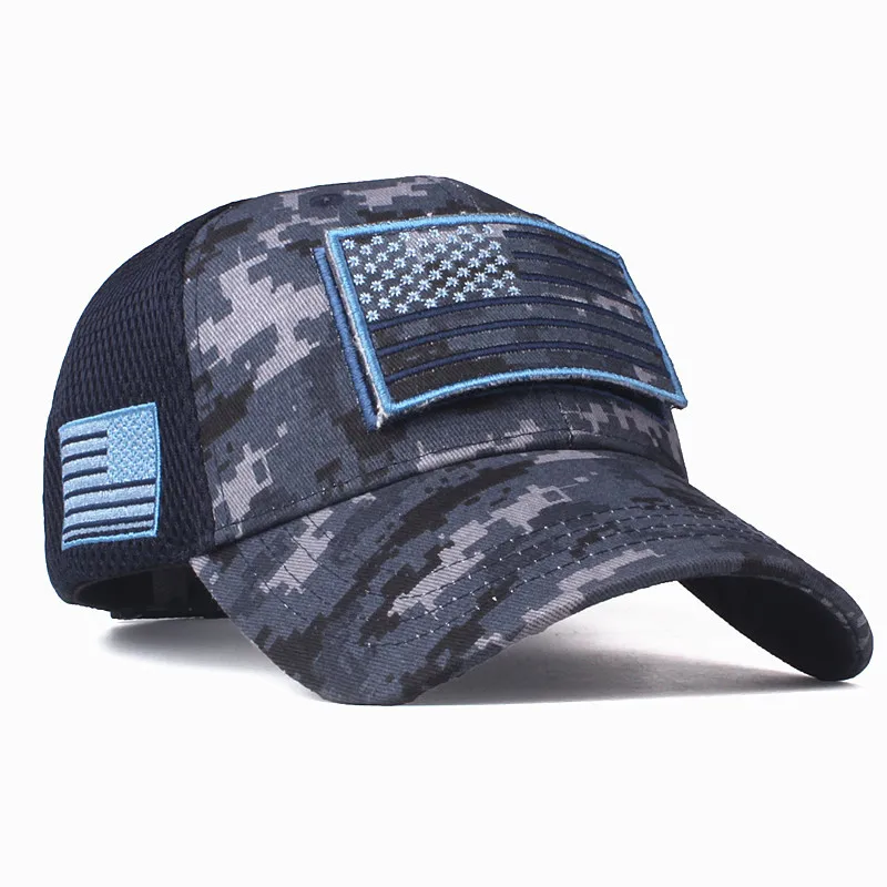 Xthree высокое качество флаг США камуфляж бейсболка для мужчин Snapback шляпа армейский американский флаг бейсбольная кепка Bone Trucker Gorras - Цвет: Camouflage 3