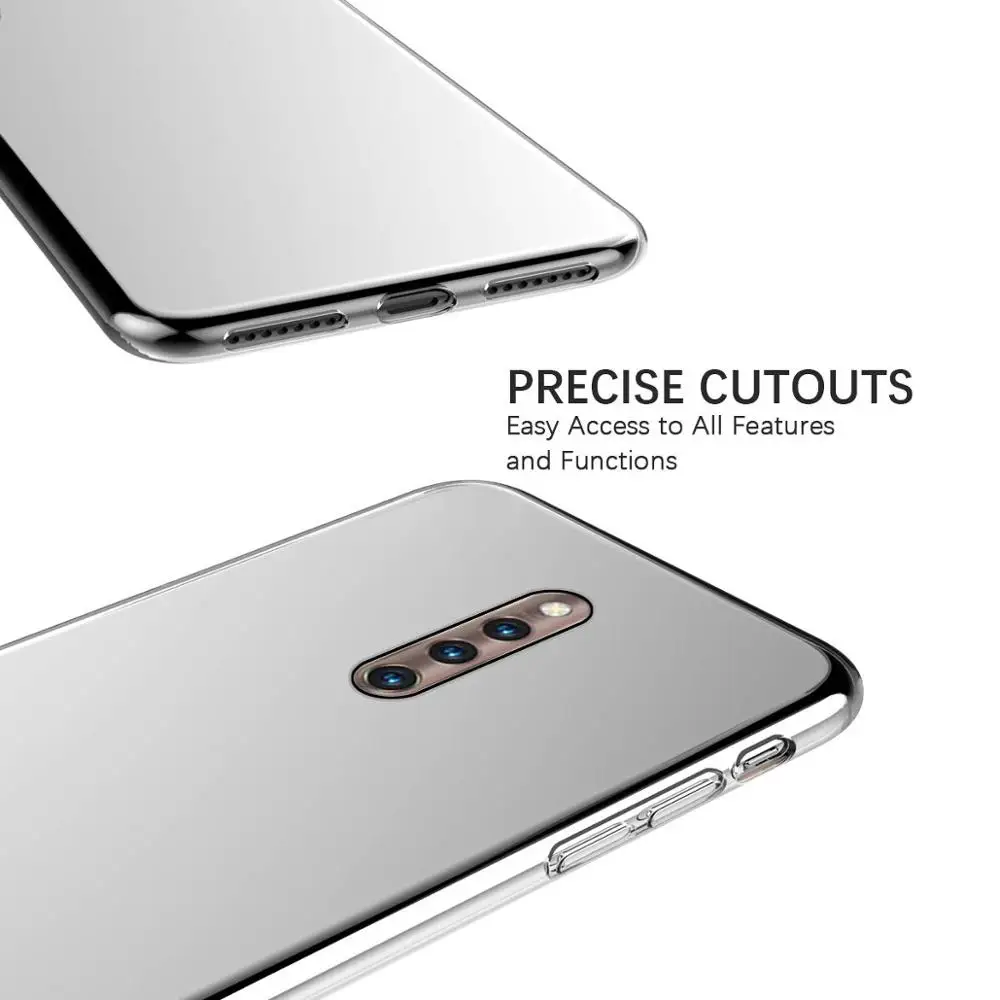 Anti Skid Soft Transparent TPU Phone Case For Vivo X27 Shock Proof Absorption |