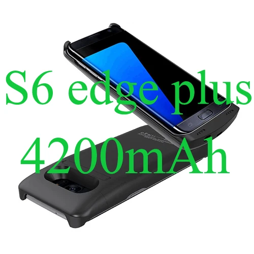 NEWDERY power bank портативное зарядное устройство запасная батарея защитный чехол для samsung Galaxy S6 S6edge S7 s7edge S8 Plus Note 5 4 - Цвет: S6 edge Plus Black