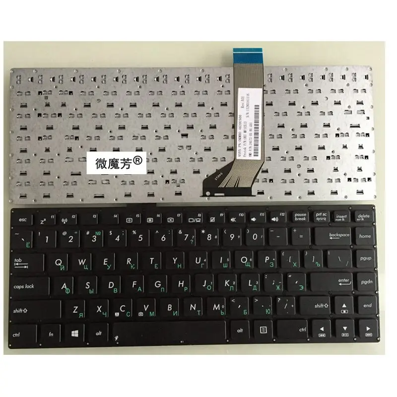 RU черный новый для ASUS S451 s451Lb S451L S451E X402C S400CB S400C X402 S400 F402C S400CA x402CA V451L Русская