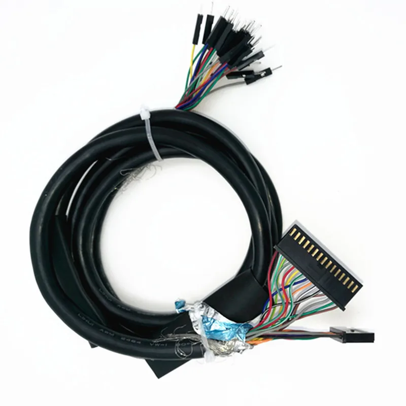 150 см 25Pin 26AWG жгут проводов мужской DuPont2.54 головка и женщина AMP2.54 головка экранированный кабель для электронных комплектов