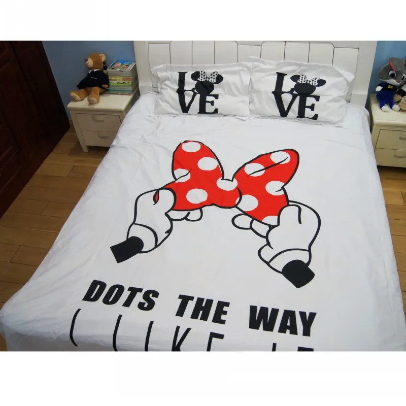 Набор постельного белья с 3D принтом Микки Мауса и галстуком бабочкой Комплект