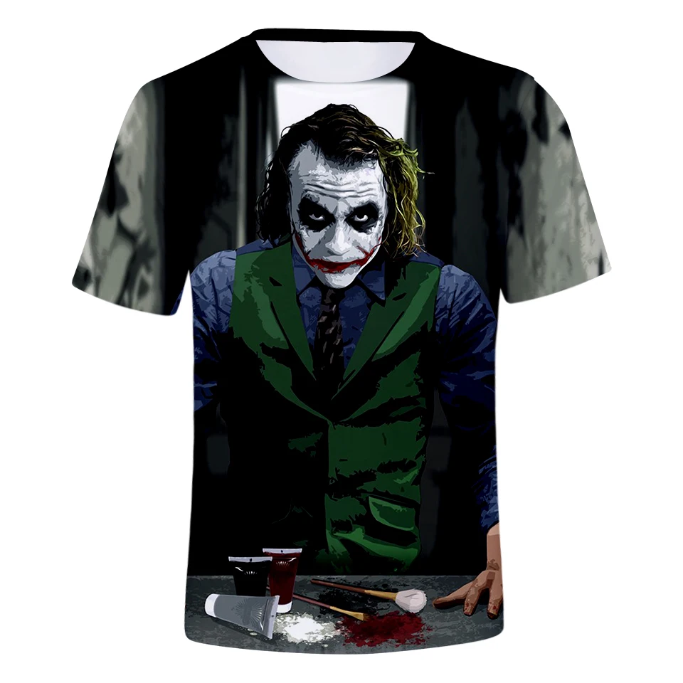 Summer Fashion New 3D Joker T-shirt Man/Women Short Sleeve Cool Style Harajuku Arrival Clothes | Женская одежда