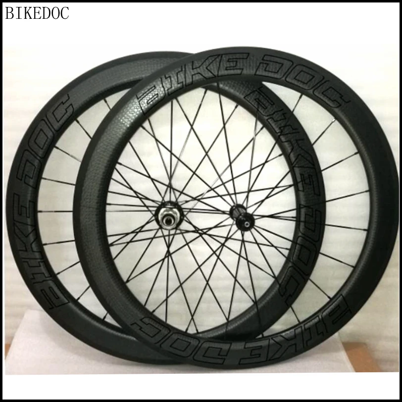 Карбоновые димельные колеса 45 мм ширина 25 карбоновые Трубчатые Популярные