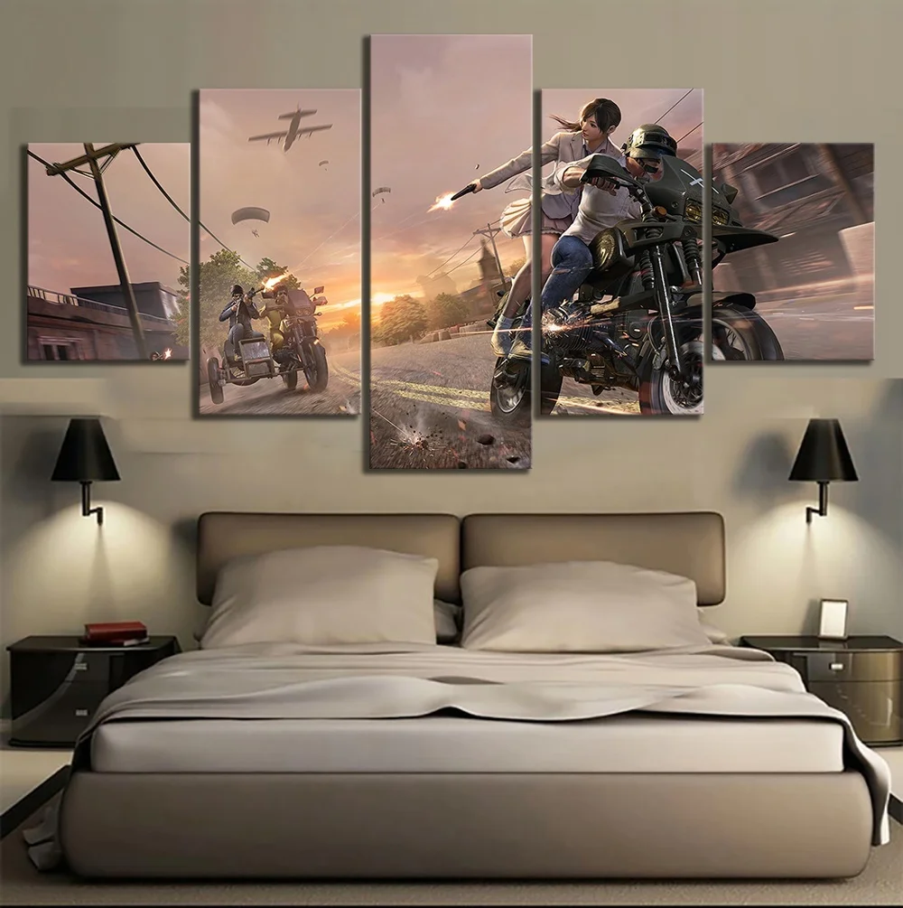 5 шт. Pubg мотоцикл чеканка военных игр дома Декор для настенные картины Украшения в