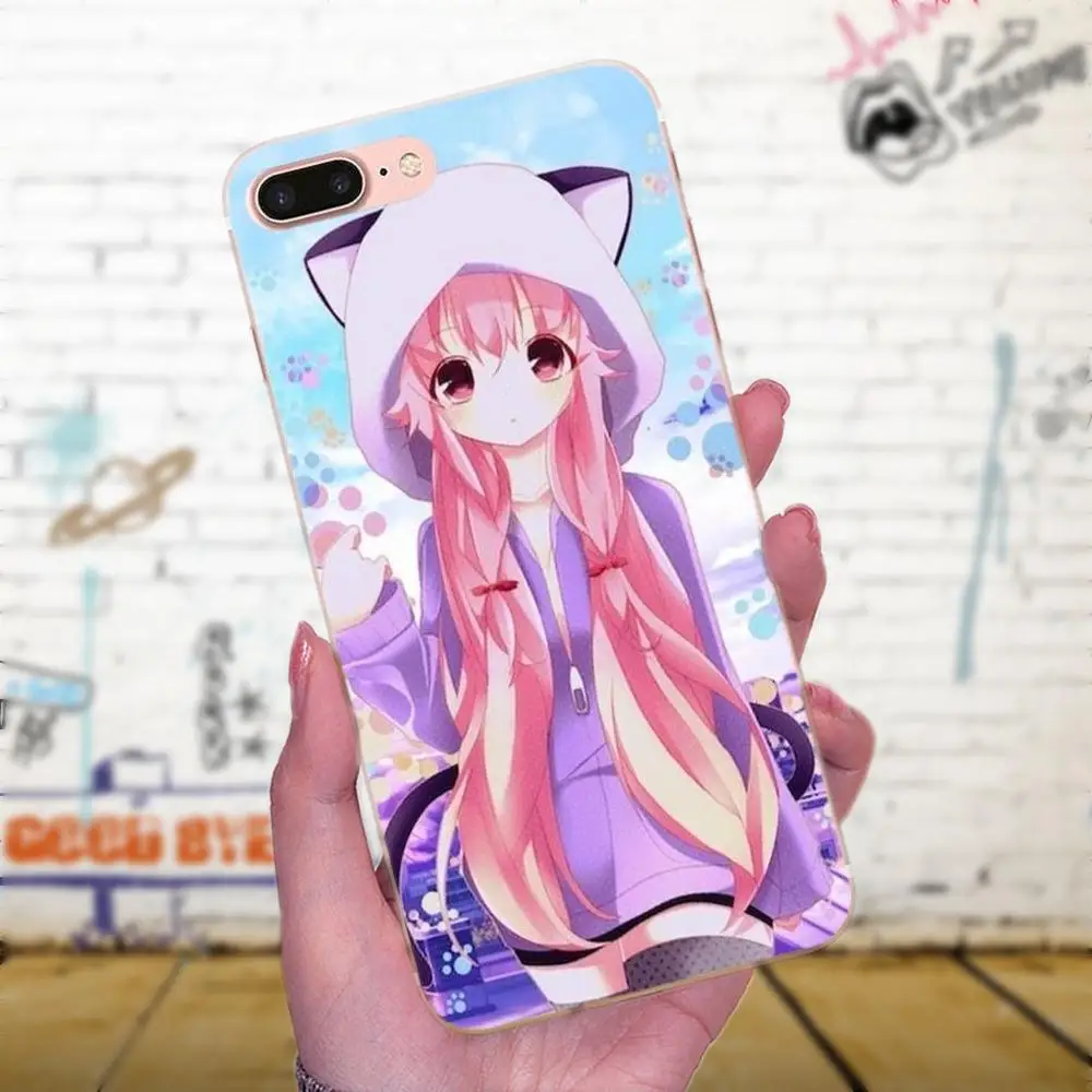 Для Galaxy J1 J2 J3 J330 J4 J5 J6 J7 J730 J8 2015 2016 2017 2018 mini Pro мягкий с рисунком из ТПУ аниме Mirai Nikki