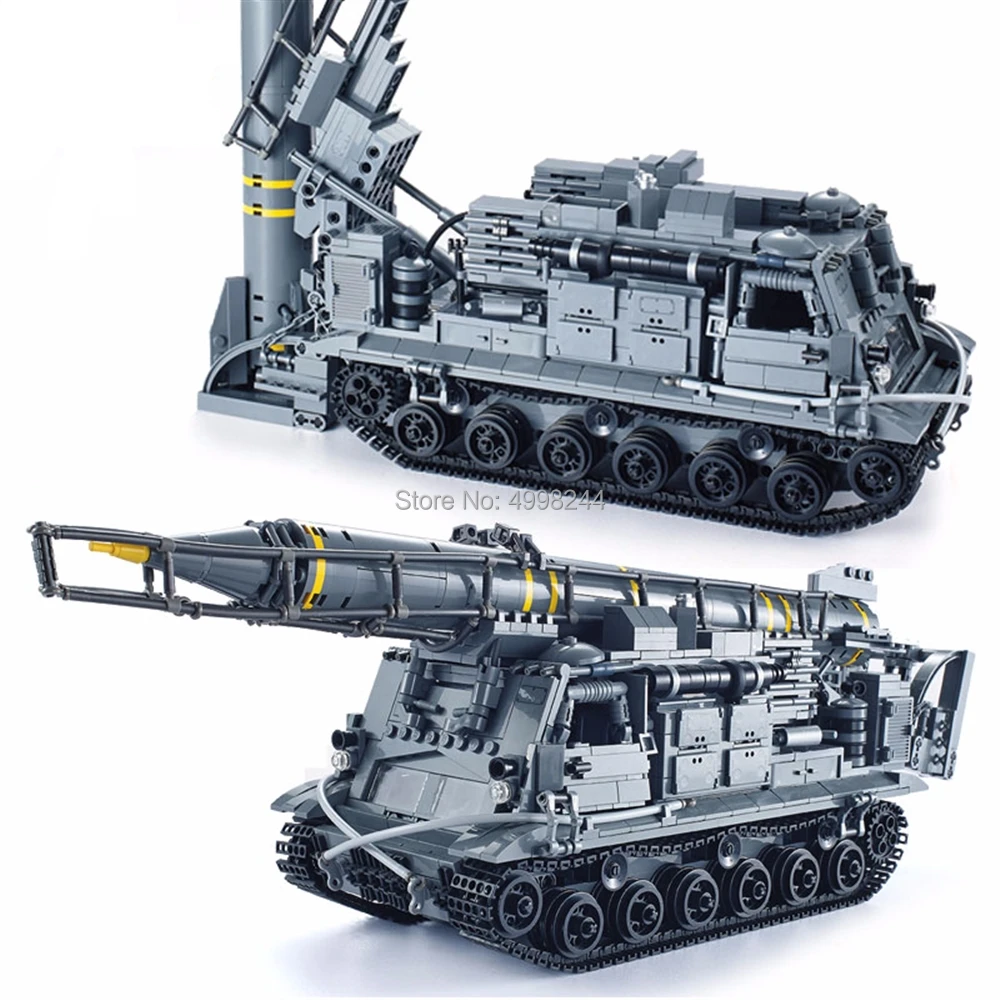 Xb06005 1750 шт. военная армия 8u218 тел 8k1 строительные блоки для кукол танк с ракетами 4 |