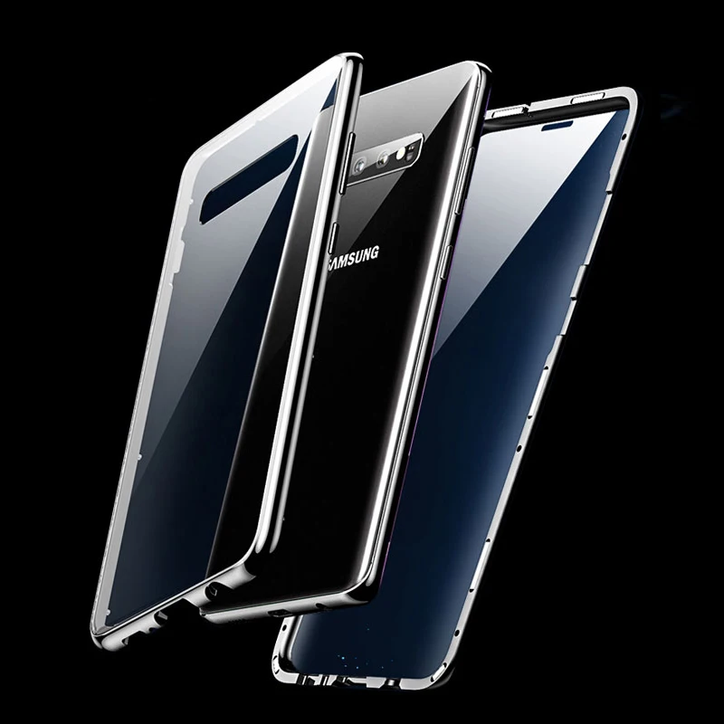 

Чехол для Samsung Galaxy S10 Plus, из закаленного стекла, с полной защитой