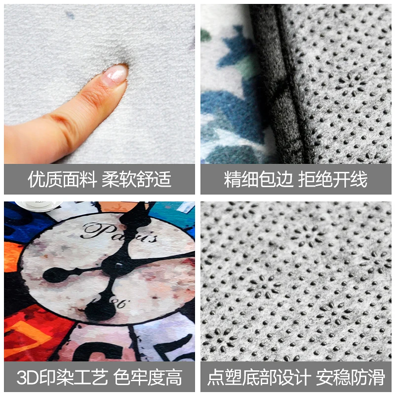 Креативные Круглые Часы в европейском и американском стиле ретро ковер для