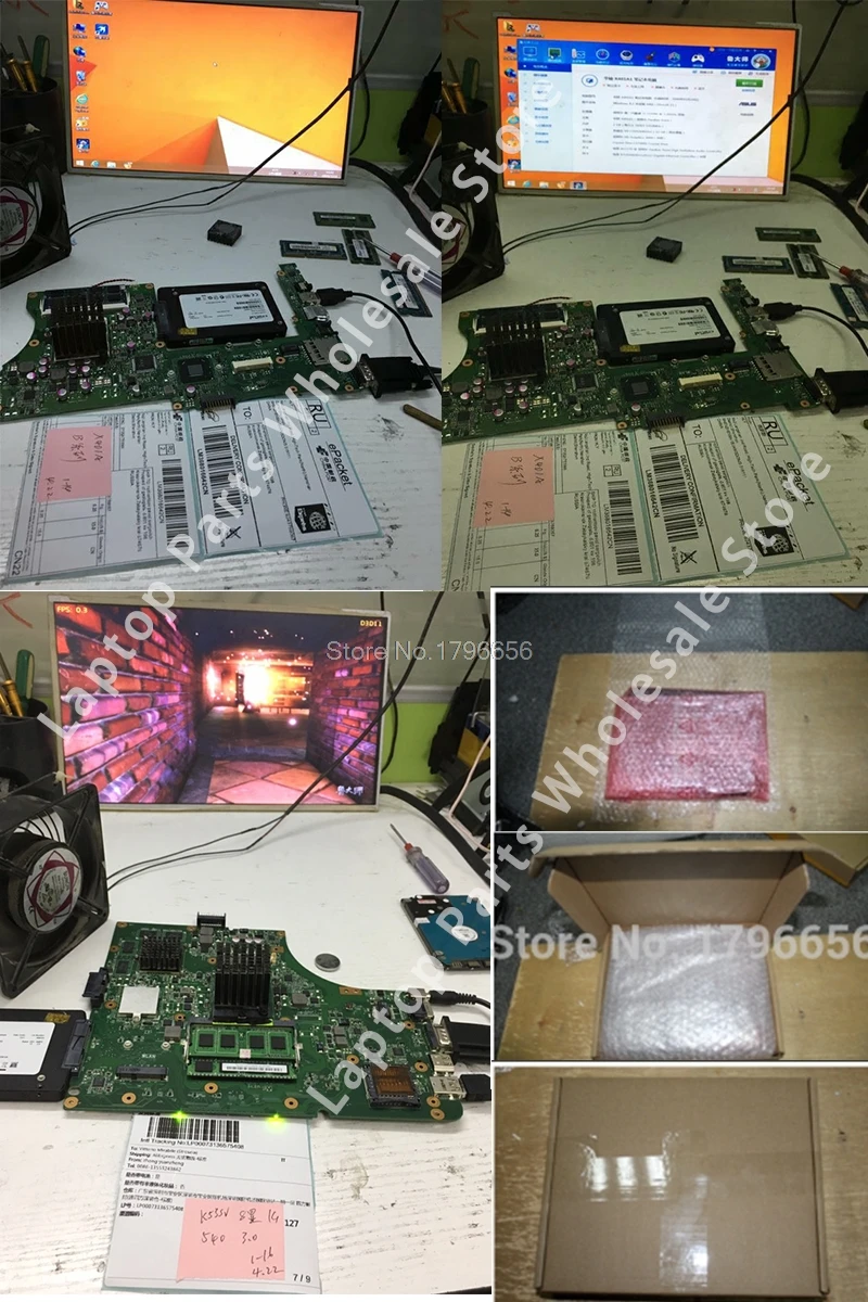 K53SV материнская плата для ноутбука ASUS K53SM K53SC K53SJ K53S A53S оригинальная материнская плата K53SV REV2.1/2,3/2,4 USB 3,0 GT540M 1G 8* памяти